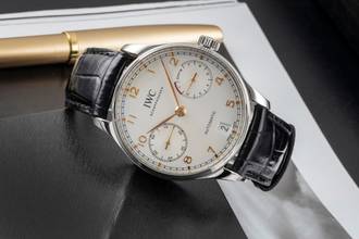 Thumbnail von IWC Portuguese Portugieser 7 Days Stainless Steel Automatic Men's Watch Ref. IW500704 B&P 2016