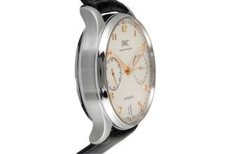 Thumbnail von IWC Portuguese Portugieser 7 Days Stainless Steel Automatic Men's Watch Ref. IW500704 B&P 2016