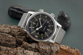 Thumbnail von Longines Legend Diver Steel Automatic Men's Watch Ref. L3.674.4.50.6 B&P