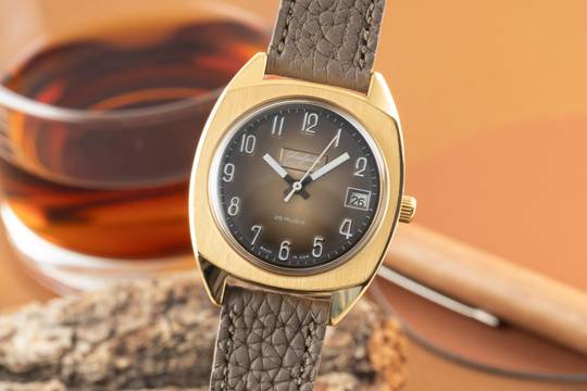 Glashütte Original Spezimatic Messing vergoldet Automatik Herrenuhr Vintage Klassiker 
