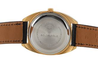 Thumbnail von Glashütte Original Spezimatic Special Green Dial gold-plated automatic men's watch vintage