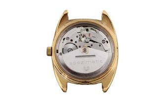 Thumbnail von Glashütte Original Spezimatic Blue Dial gold-plated automatic men's watch vintage classic