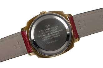 Thumbnail von Glashütte Original Spezimatic Red Circle Dial Gold-Plated Automatic Men's Watch Vintage