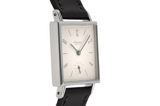Thumbnail von NOMOS Tetra Glashütte Tetra 27.5 stainless steel manual wind men's watch ref. 401 papers 1996