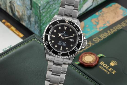  Rolex Sea-Dweller 4000 Stahl Automatik Herrenuhr Ref. 16600 B&P LC400 Collector´s Set 