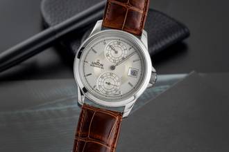 ユニオン・グラスヒュッテ・トラディション・レギュレーター・ステンレススチール・オートマチック・メンズ・Ref. 26-42-03-04-10
