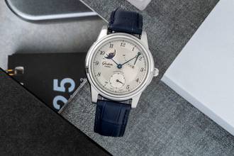 Thumbnail von Glashütte Original Pavonina 1845 with steel case, manual winding, men's watch, Ref. 49-03-03-01-04, classic
