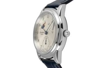 Thumbnail von Glashütte Original Pavonina 1845 with steel case, manual winding, men's watch, Ref. 49-03-03-01-04, classic