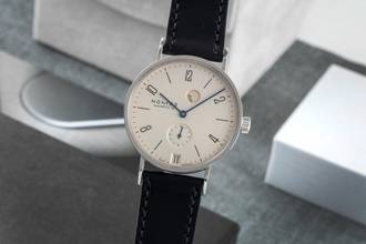 NOMOS Tangente Power Reserve Date Power Reserve Steel Hand-Wound Men's Watch Ref 131