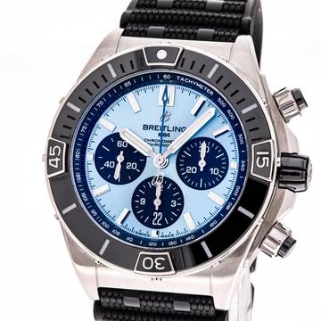 Breitling Chronomat Super Chronomat B01 44 Ice Blue – PB0136251C1S1 – wie NEU – 2023 Full Set