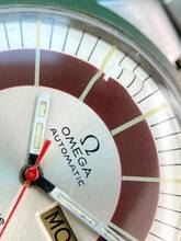 Thumbnail von Omega Genève Serviced Geneva Dynamic Rare Burgundy Dial Vintage Automatic