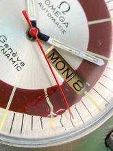 Thumbnail von Omega Genève Serviced Geneva Dynamic Rare Burgundy Dial Vintage Automatic