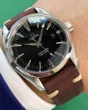  Omega Seamaster Aqua Terra 36mm Quartz Quarz Black Dial 2518 