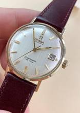 Thumbnail von Omega Seamaster DeVille Serviced Seamaster De Ville Vintage Automatic Automatic Solid Gold 14ct Linen Dial