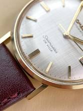 Thumbnail von Omega Seamaster DeVille Serviced Seamaster De Ville Vintage Automatic Automatic Solid Gold 14ct Linen Dial