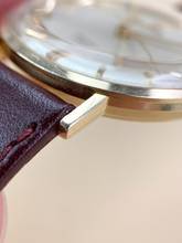 Thumbnail von Omega Seamaster DeVille Serviced Seamaster De Ville Vintage Automatic Automatic Solid Gold 14ct Linen Dial
