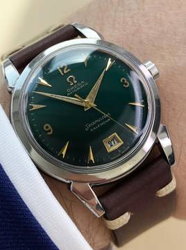  Omega Seamaster Serviced Seamaster Calendar Vintage Automatic Automatik Custom Green Dial 2627 2627 