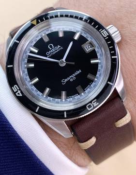  Omega Seamaster Serviced Seamaster 60 Vintage Automatic Automatik Diver Big Crown 37mm 166062 166062 