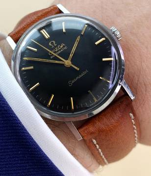  Omega Seamaster DeVille Pre De Ville Vintage Automatic Automatik Black Restored Dial 