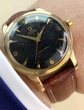  Omega Seamaster Serviced Seamaster Vintage Automatic Automatik Big 36mm Black Dial 2494 2657 