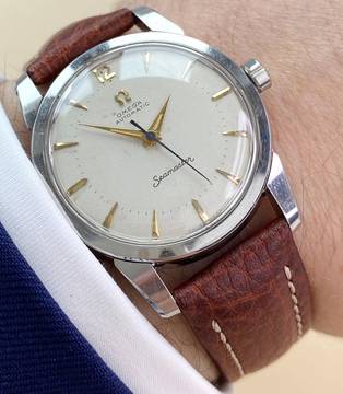  Omega Seamaster Serviced Seamaster Vintage Automatic Automatik Honeycomb Waffle Dial 2767 2767 