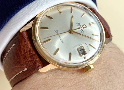  Omega Seamaster Serviced Seamaster Vintage Automatic Automatik Rose Plated 166002 166002 