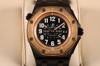 Thumbnail von Audemars Piguet Royal Oak Offshore Scuba Bartorelli 125th ref. 15702AU.OO.D002CA.01 - top condition incl. extra band and extra clasp