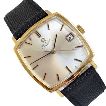 Omega De Ville Square De Ville 162.025 automatic yellow gold 18KT 1966