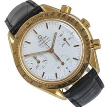 オメガ スピードマスター リデュースド クロノグラフ 175.0032 ホワイトダイヤル オートマチック イエローゴールド 18KT