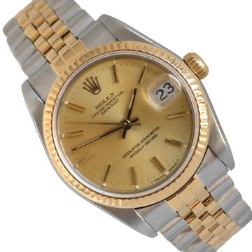 Rolex Datejust 68273 Medium 31MM Champagne dial Full Set