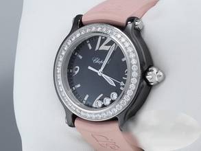 Thumbnail von Chopard Happy Sport Limited Edition Black Ceramic 288507 Diamonds Diamonds Chopard-service: July 2026