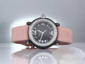 Thumbnail von Chopard Happy Sport Limited Edition Black Ceramic 288507 Diamonds Diamonds Chopard-service: July 2026