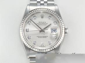 ロレックスデイトジャスト36mm 16234 2003 ステンレススチール ホワイトゴールド750 ダイヤモンド 自動巻き