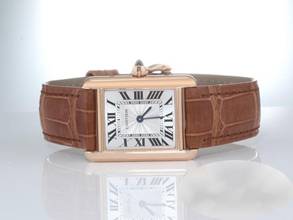 Thumbnail von Cartier Tank Louis Cartier Small Model Rose Gold 750 2022 Wgta0010 Manual Wind Gold