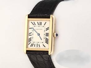 Thumbnail von Cartier Tank Solo Large Model Stainless Steel Yellow Gold 750 W1018855 2022 Steel Gold