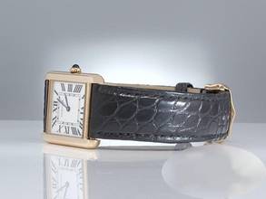 Thumbnail von Cartier Tank Solo Large Model Stainless Steel Yellow Gold 750 W1018855 2022 Steel Gold