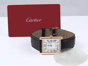 Thumbnail von Cartier Tank Solo Large Model Stainless Steel Yellow Gold 750 W1018855 2022 Steel Gold
