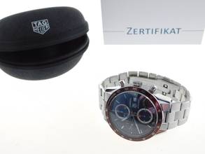 Thumbnail von TAG Heuer Carrera Chronograph Automatic Men's Watch 41mm CV2013 like new brown dial with original steel bracelet and service box