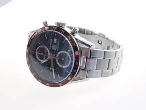 Thumbnail von TAG Heuer Carrera Chronograph Automatic Men's Watch 41mm CV2013 like new brown dial with original steel bracelet and service box
