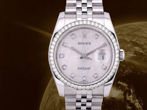 Rolex Datejust 36mm Ref. 116244 Original Diamond Dial/bezel Like New