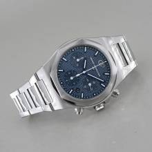 Girard Perregaux Laureato Chronograph Ø 42 mm 青い文字盤 フルセット