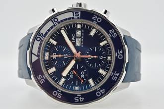 IWCアクアタイマークロノグラフIW376711ブルーダイヤル