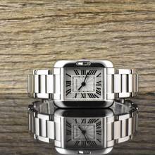 Cartier Tank Anglaise 3485 - クォーツ - スチール - レディース