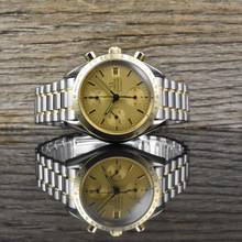 オメガ スピードマスター デイト 39MM - 自動巻き - ヴィンテージ - スチールゴールド
