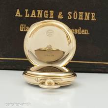 Thumbnail von A. Lange & Söhne 18k quality 1A diamond original box museum certificate beautiful condition 1891