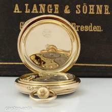 Thumbnail von A. Lange & Söhne 18k quality 1A diamond original box museum certificate beautiful condition 1891