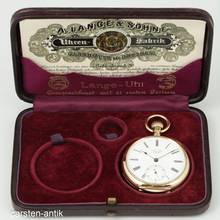 Thumbnail von A. Lange & Söhne 18k quality 1A diamond original box museum certificate beautiful condition 1891