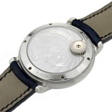 Thumbnail von Audemars Piguet Jules Audemars Tourbillon Platinum back winder blue dial very rare