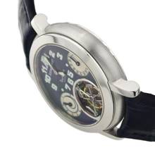 Thumbnail von Audemars Piguet Jules Audemars Tourbillon Platinum back winder blue dial very rare