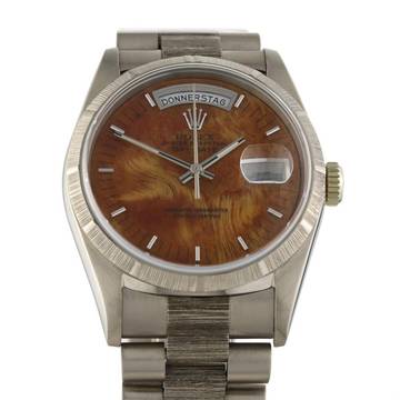 Rolex Day-Date Wood Dial Borke Finish Ref.18039 very rare